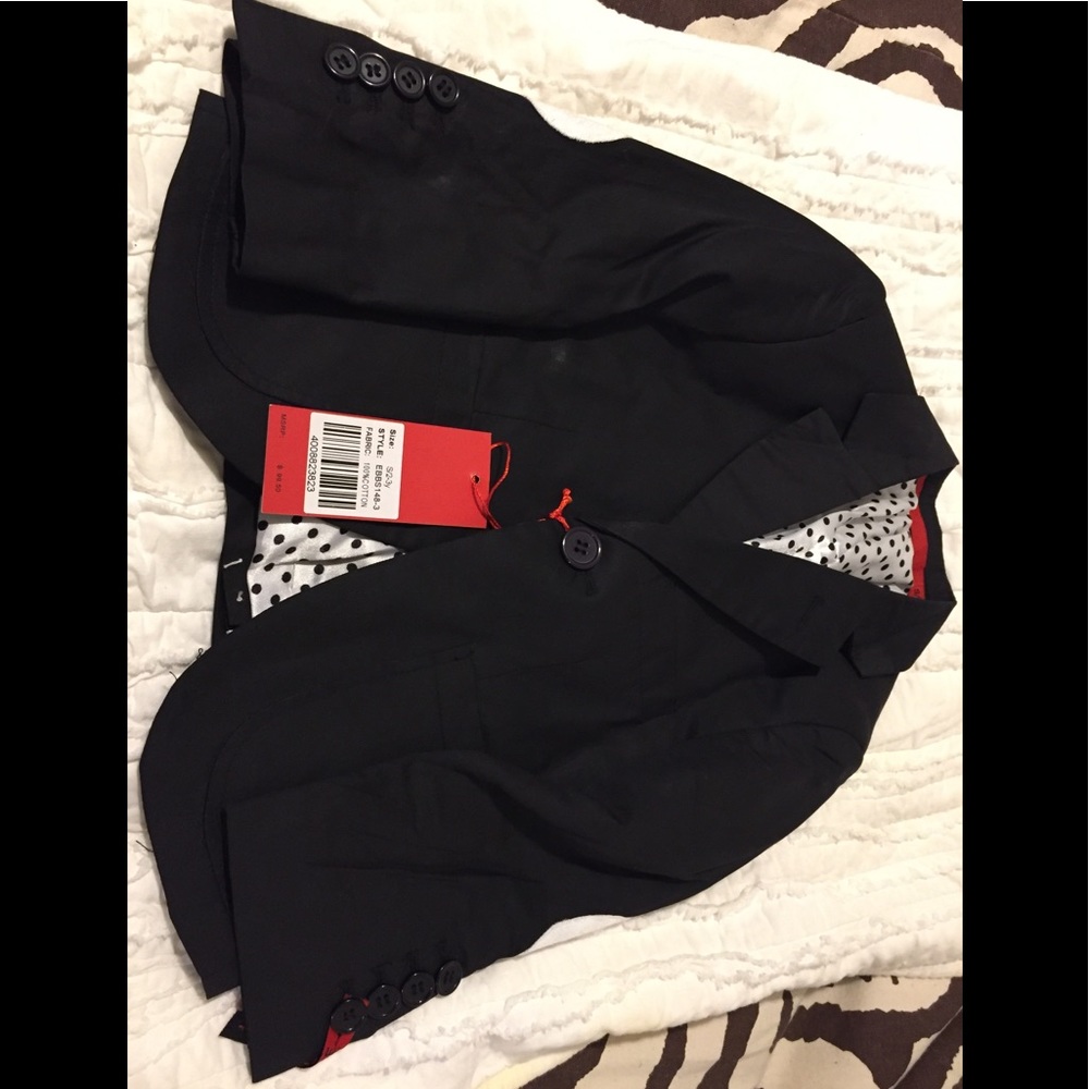 Elie Balleh Black Toddler Blazer